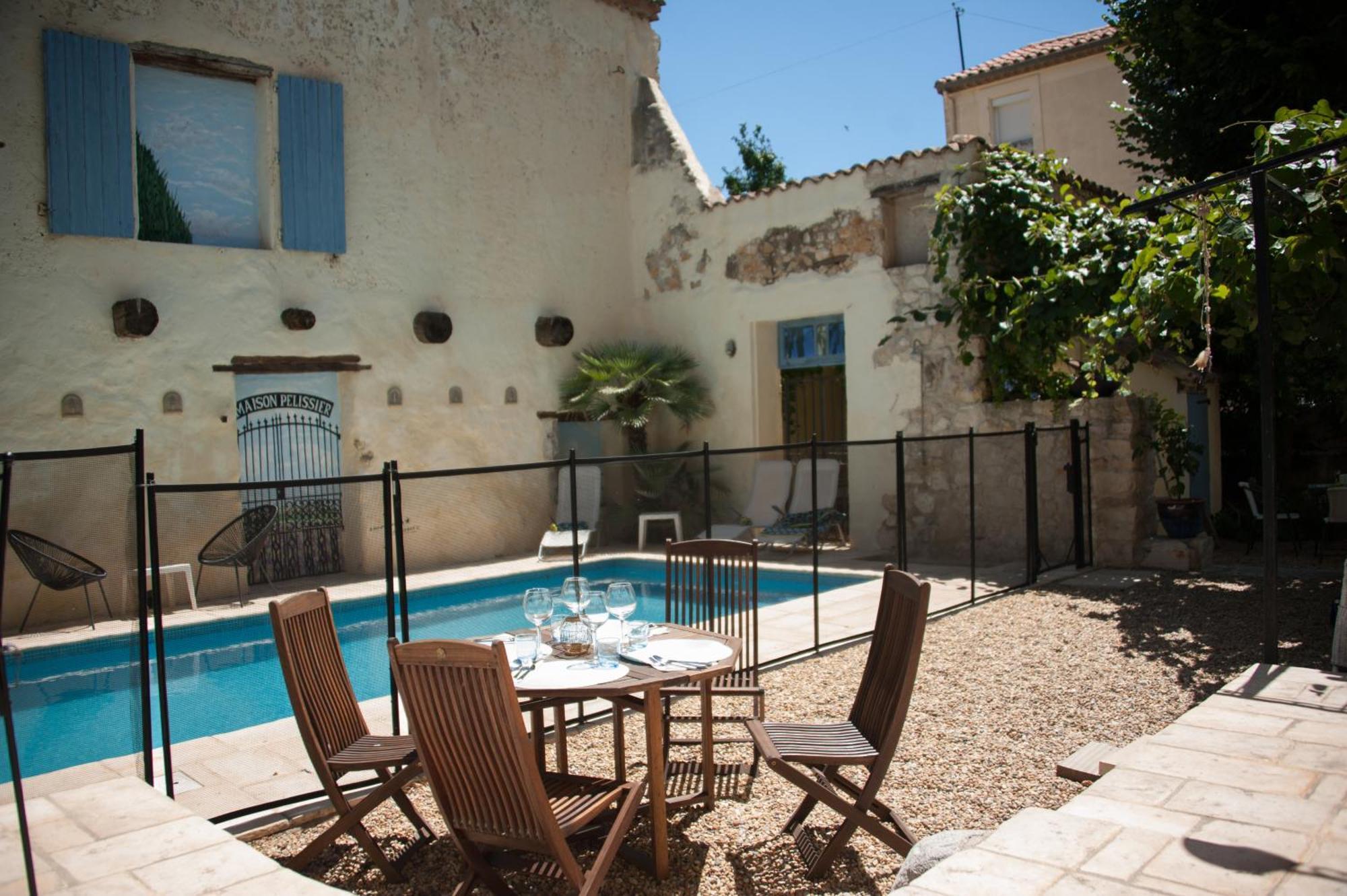 Maison Pelissier Bed And Breakfast With Sweeming Pool Cuxac-dʼAude Extérieur photo